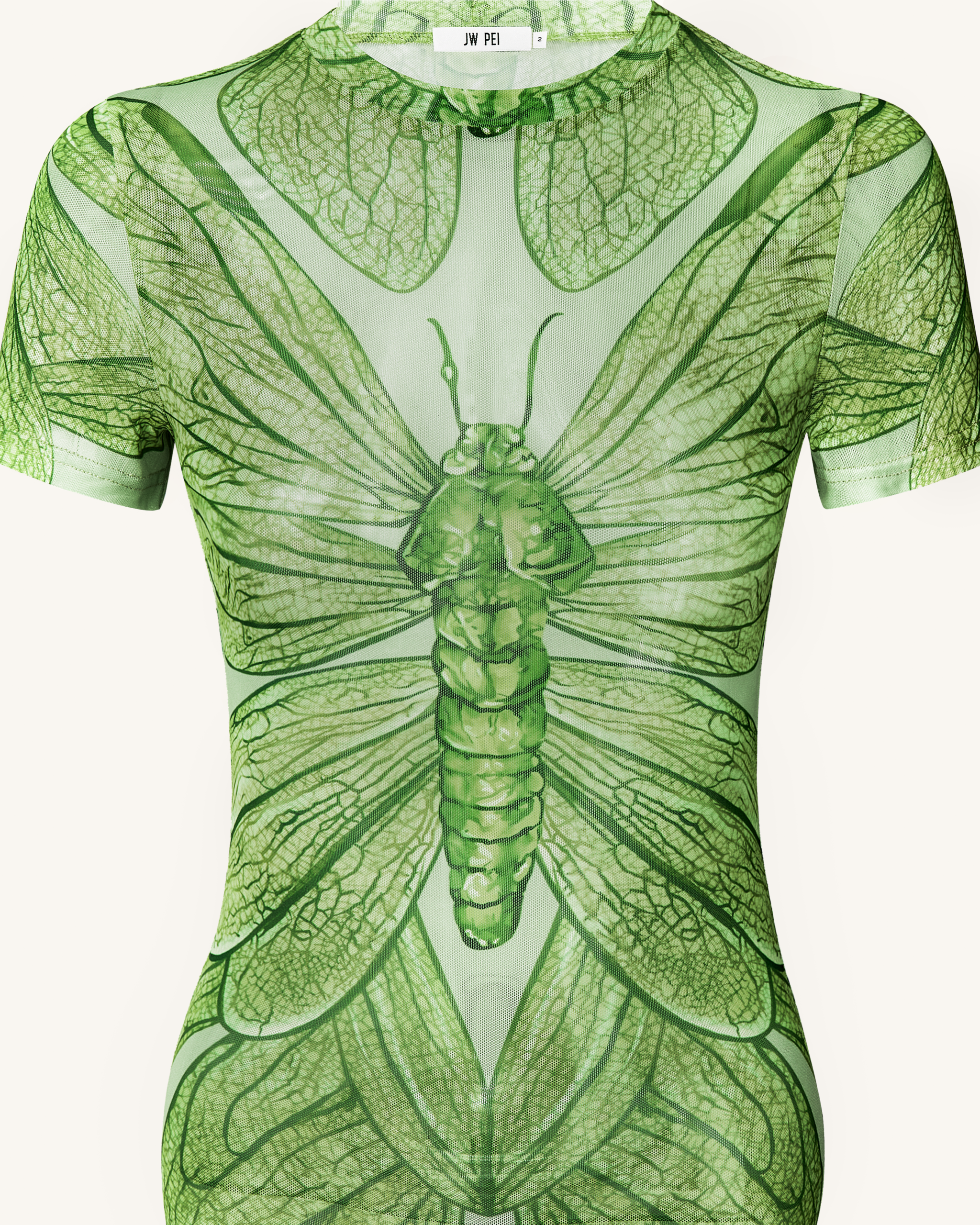 Dragonfly Shell Mini Dress - Green - Image 5