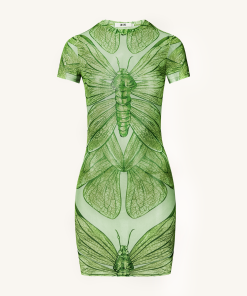 Alternative view of Dragonfly Shell Mini Dress - Green
