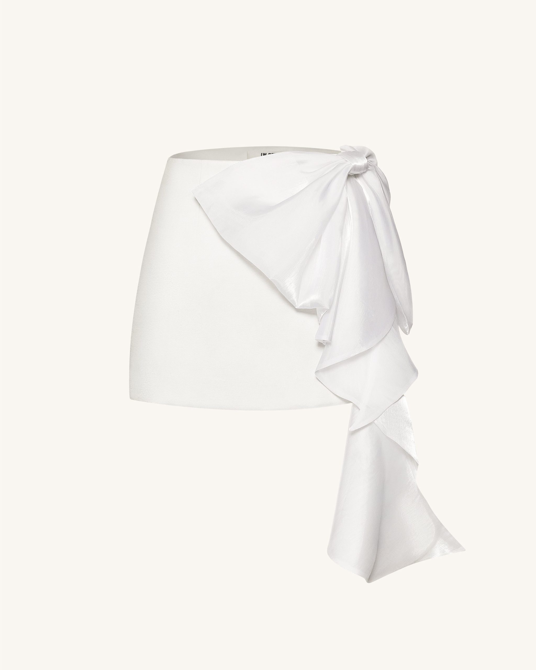 Cascading Bow Mini Skirt - White - Image 5