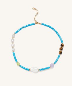 Turquoise Multi Beaded Necklace