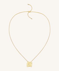 Alternative view of Cosmos Combination Necklace - 18ct Gold Plated & White Zircon