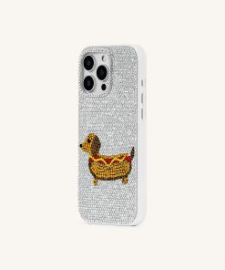 Alternative view of Dachshund Hot Dog Case - White