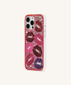 Alternative view of Kiss of Glamour Phone Case - Multicolor Red