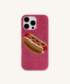 Hot Dog iPhone Case - Multicolor Pink