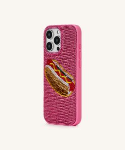 Alternative view of Hot Dog iPhone Case - Multicolor Pink