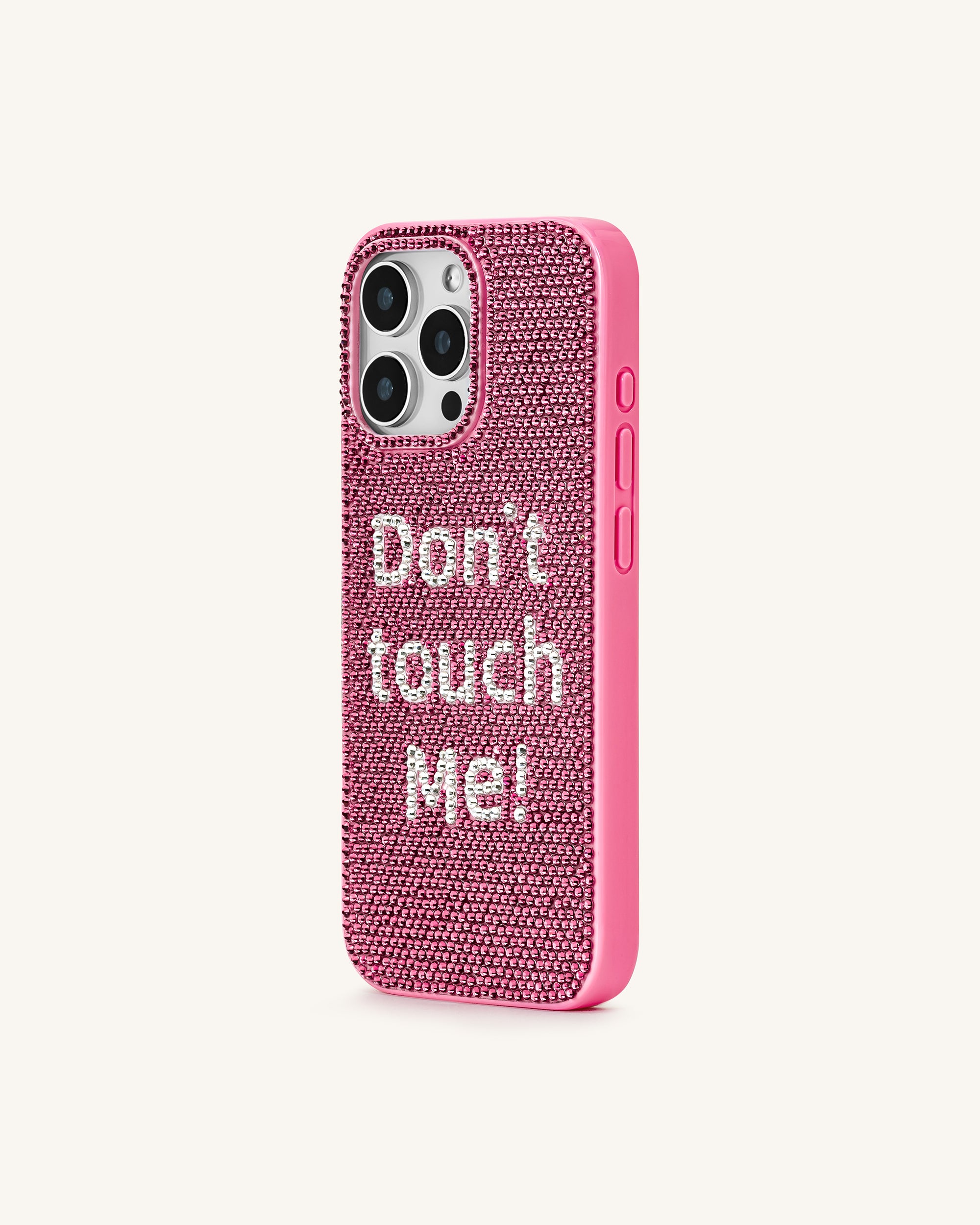 Don't Touch Me! iPhone Case - Multicolor Pink - Image 2