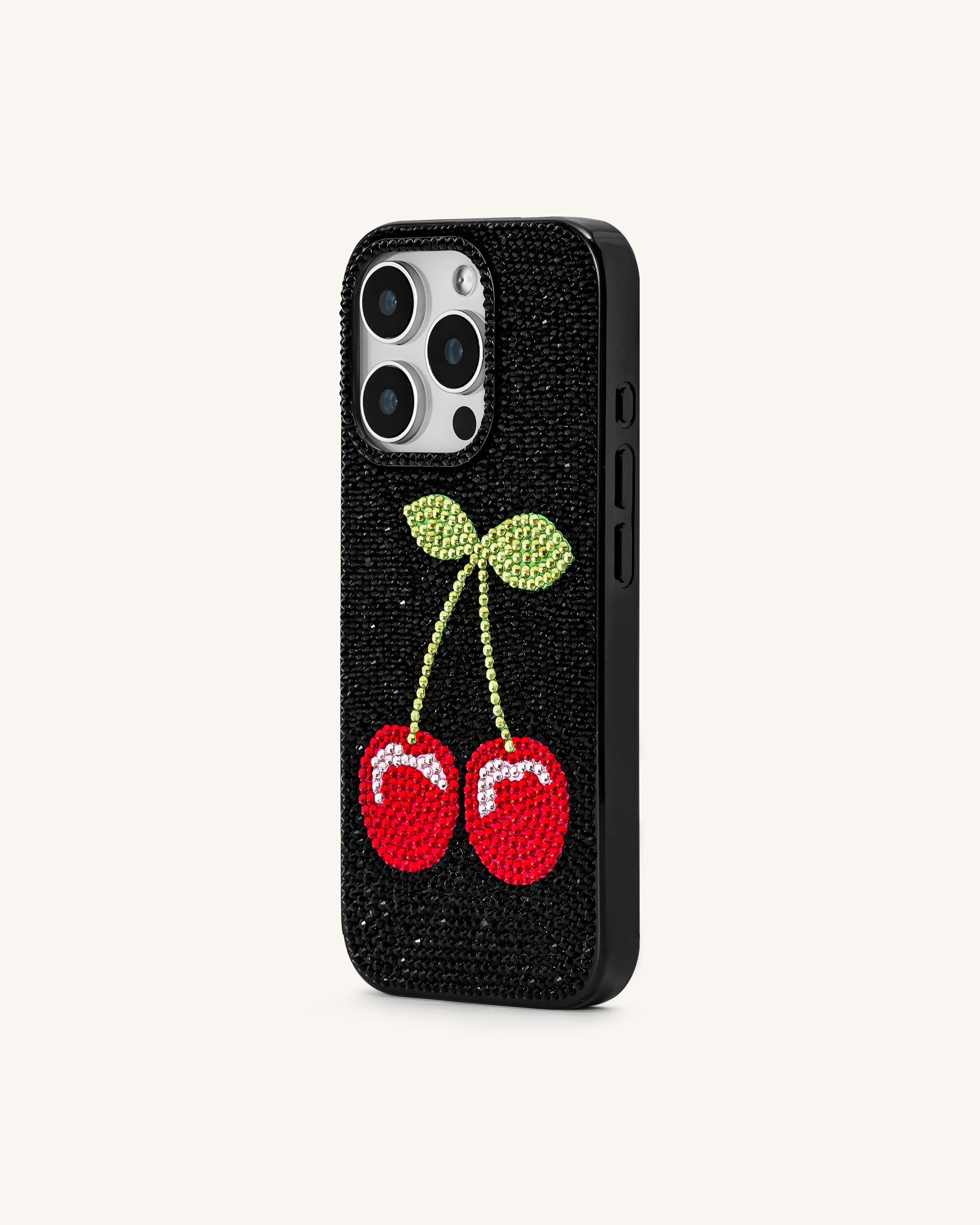 Cherry Phone Case - Multicolor Black - Image 2