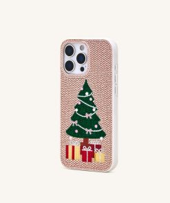Alternative view of Christmas Tree Bling Phone Case - Gold