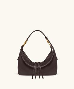 Alternative view of Selia Soft-Grain Crossbody Bag - Dark Brown