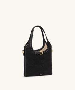 Alternative view of Brooke Mini Belted Embellished Top Handle Bag - Black