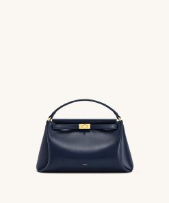 Carmen Top Handle Bag - Navy