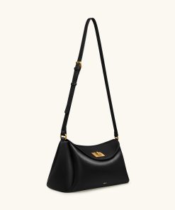 Alternative view of Greta Twist-Lock Crossbody Bag - Black