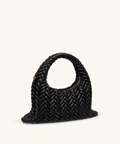 Alternative view of Cora Quilting Handle Bag - Black