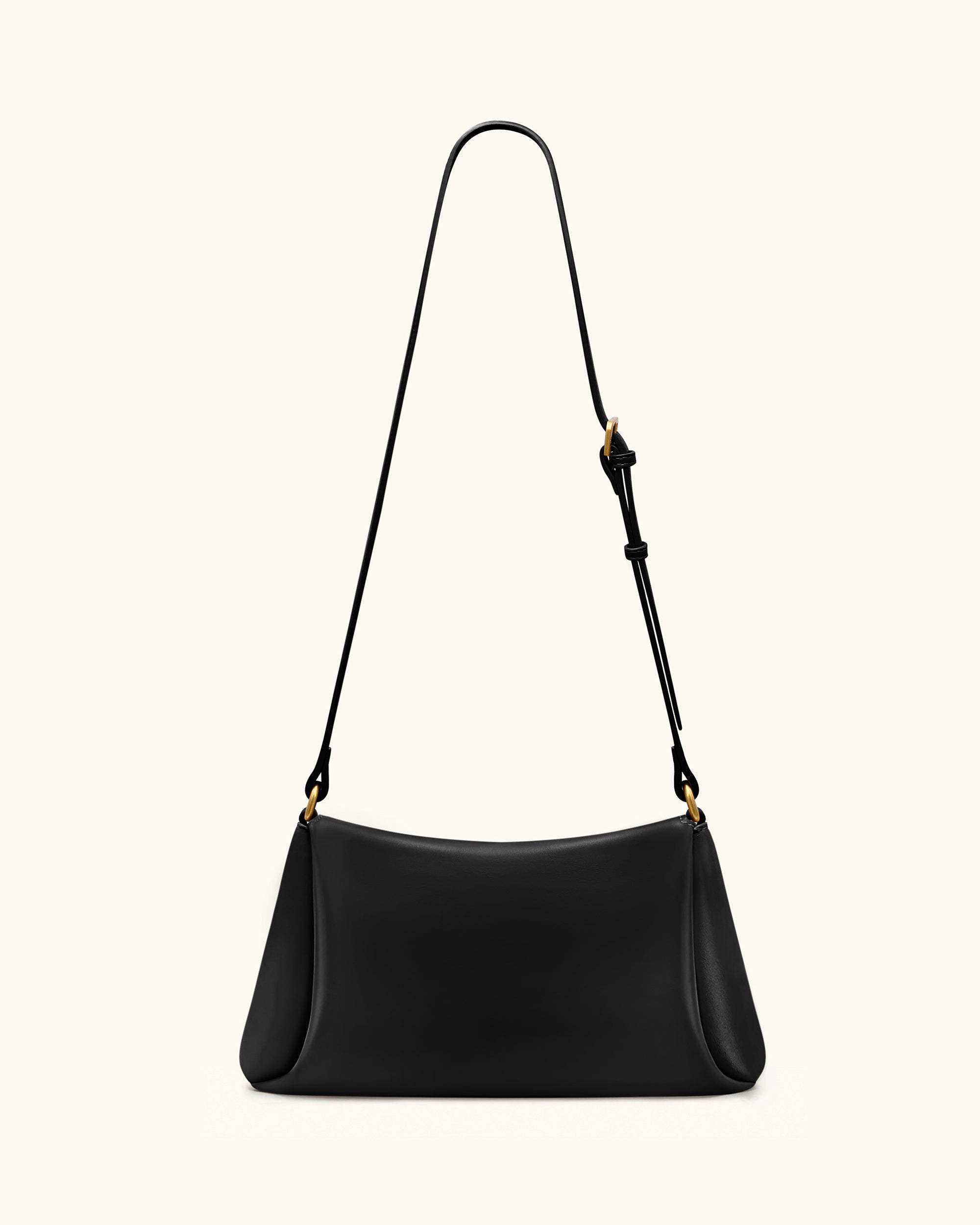 Greta Twist-Lock Crossbody Bag - Black - Image 3