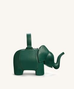 Claire Elephant Shaped Handbag - Green