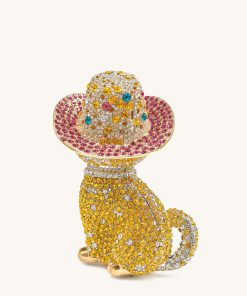 Alternative view of Glamorous Cat Clutch - Multicolor Gold