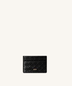 Woven Texture Card Holder - Black