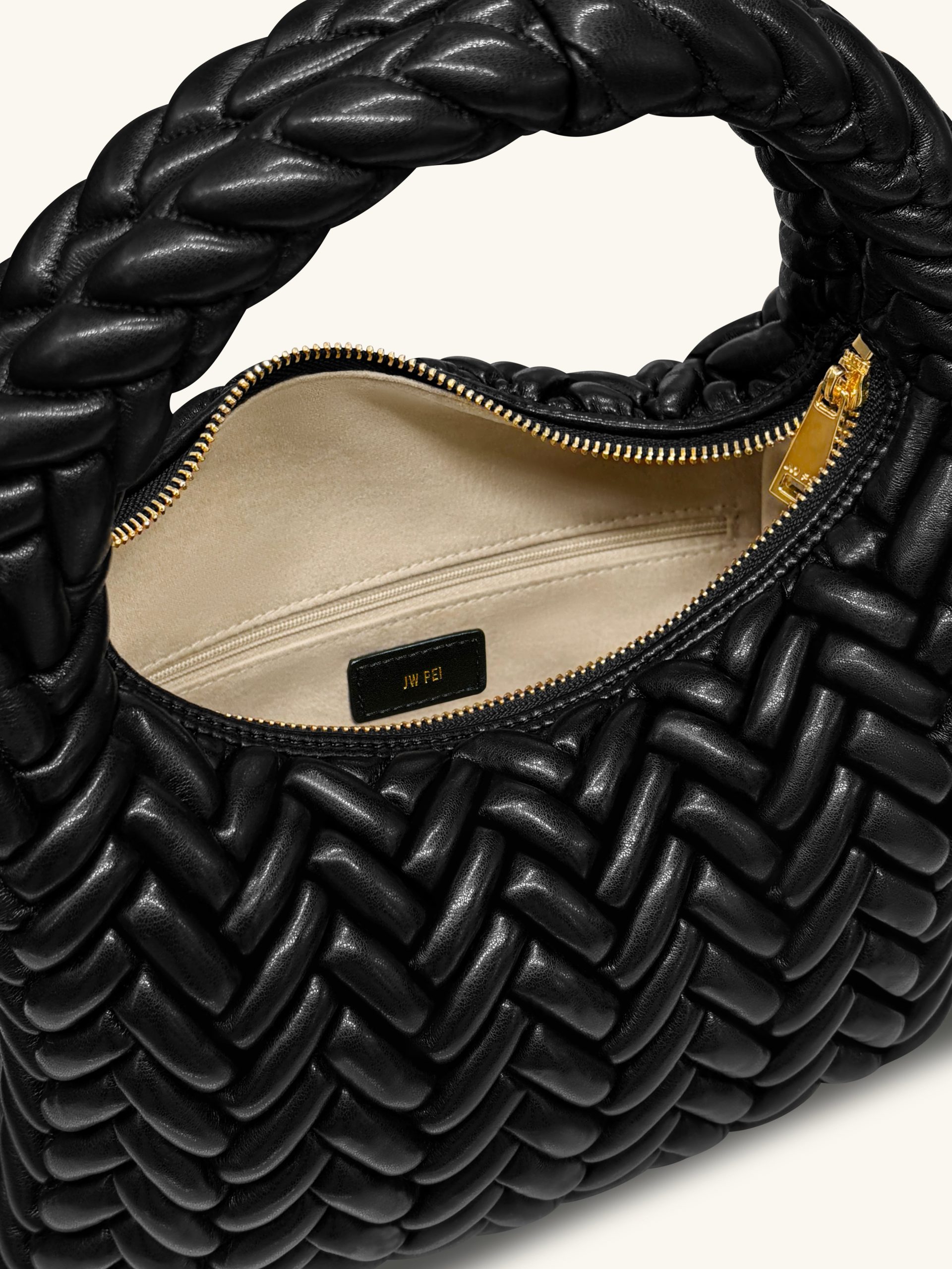 Cora Quilting Handle Bag - Black - Image 4