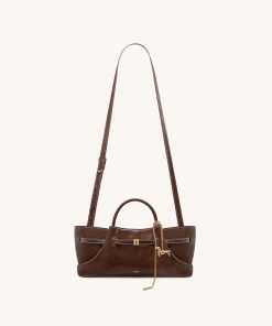 Alternative view of Maeve Dachshund Metal Charm Tote Bag - Dark Brown