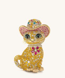 Glamorous Cat Clutch - Multicolor Gold