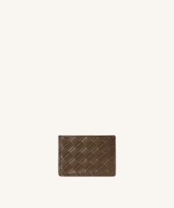Alternative view of Woven Texture Card Holder - Cocoa Brown