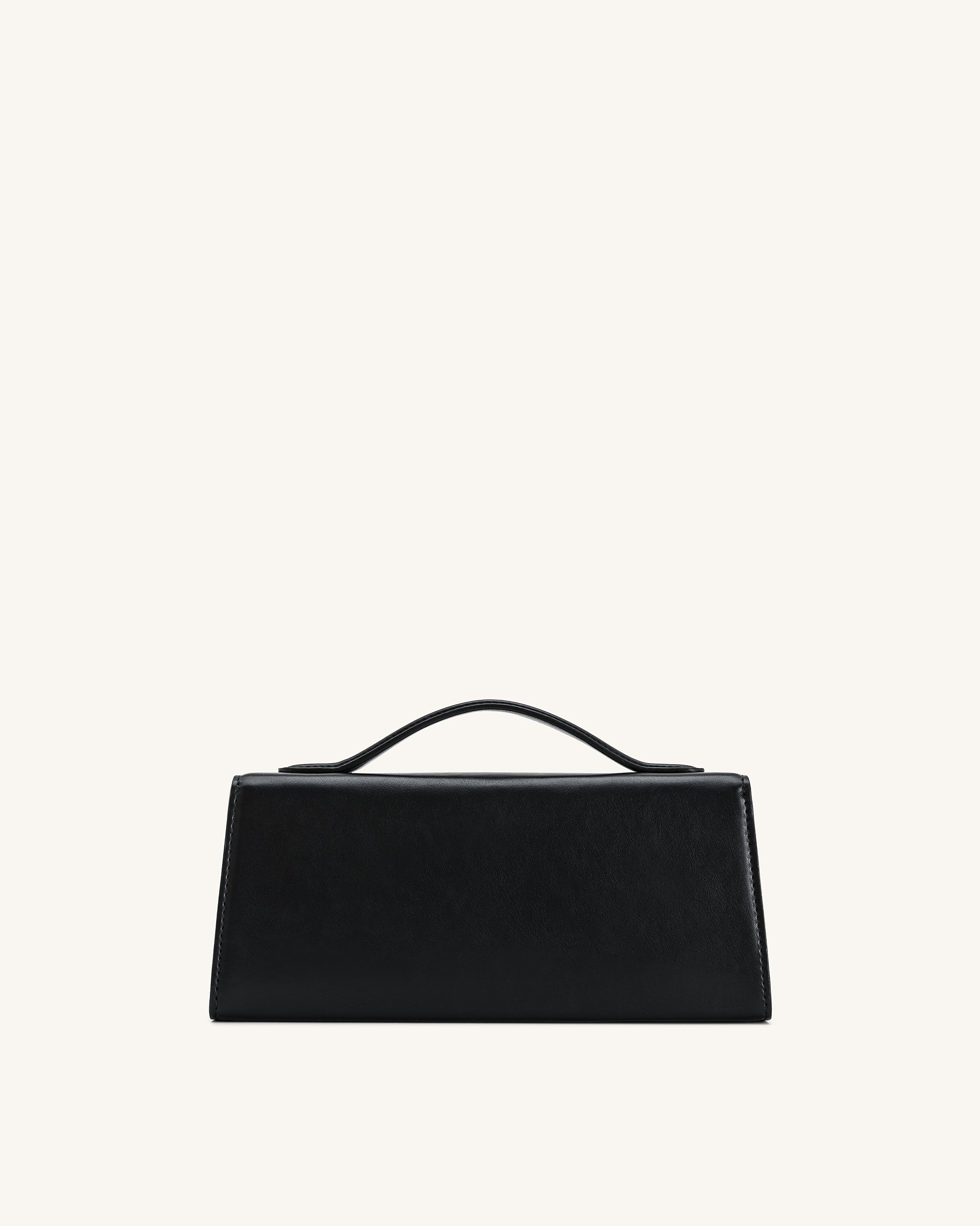 Lena Metal Rope Knot Top Handle Bag - Black - Image 4