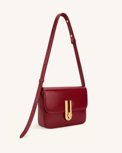 Alternative view of Evania Lock Shoulder Bag - Red