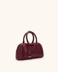 Alternative view of Rosalie Bowler Top Handle Bag - Dark Burgundy