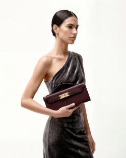Alternative view of Bria Structured Top Handle Bag - Deep Burgundy