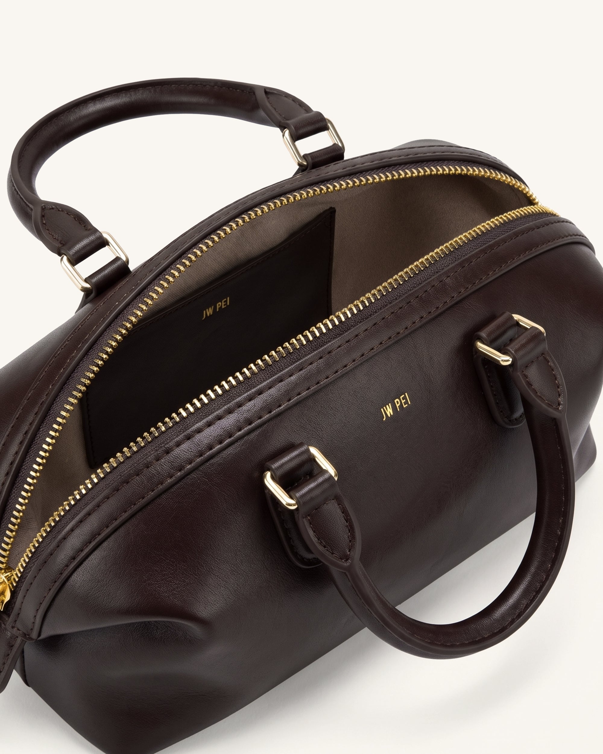 Arlo Top Handle Bag - Dark Brown - Image 4