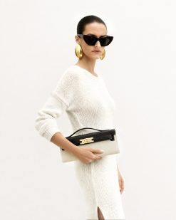 Alternative view of Bria Structured Top Handle Bag - Black Canvas