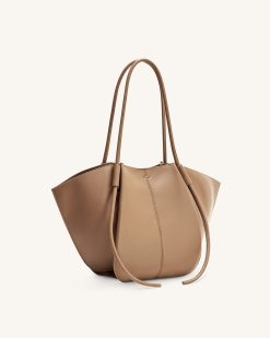 Alternative view of Nala Wide Tote Bag - Clay Brown