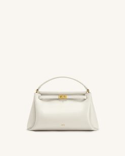 Carmen Top Handle Bag - White
