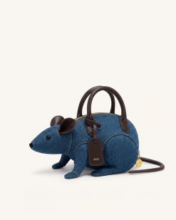 Alternative view of Mia Mouse Top Handle Bag - Blue Denim