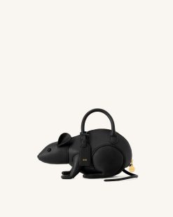 Mia Mouse Top Handle Bag - Black