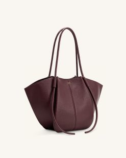 Alternative view of Nala Wide Tote Bag - Deep Burgundy